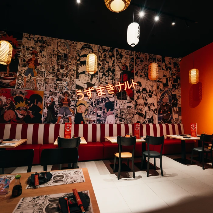 Detaliu noodles și chashu