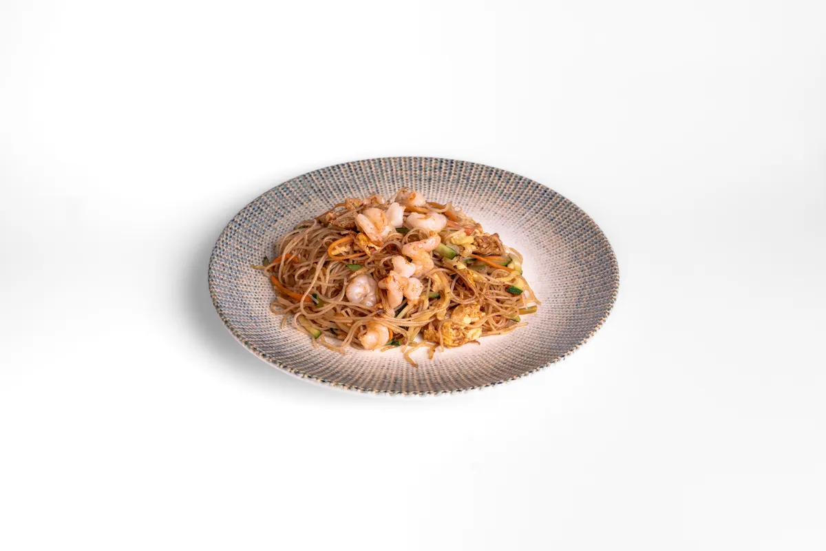 Tăiței de Orez cu Creveți